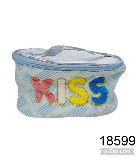 Imagen de PORTA COSMETICO ROSA VERDE CELESTE BLANCO 1.26 